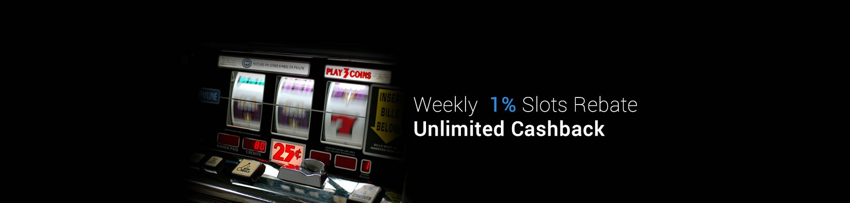9Club Weekly 1% Slots Rebate Unlimited Cashback