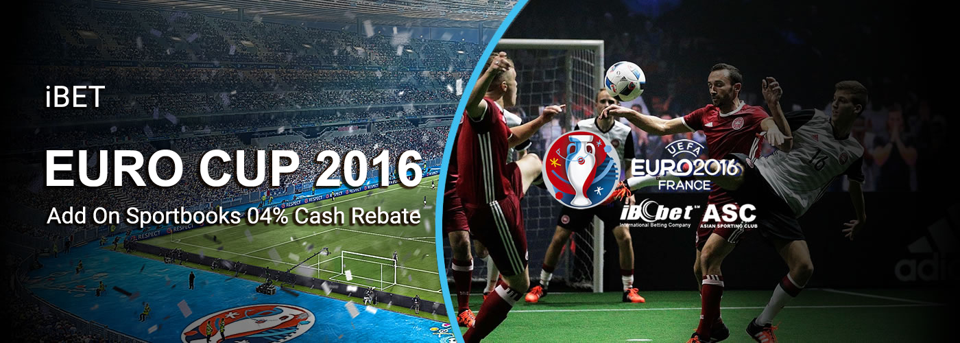 iBET Online Casino Sportbooks Rebate Bonus of UEFA EURO