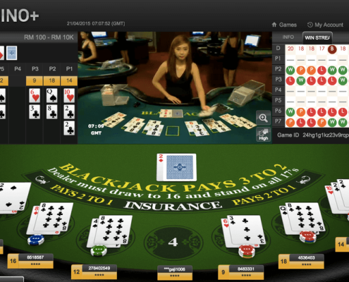 Malaysia Online Casino HoGaming blackjack game