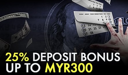 9club Casino Malaysia Weekends 25% Deposit Bonus