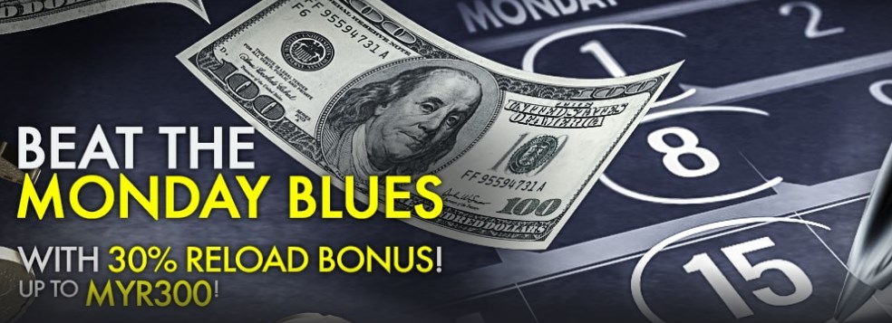 9club Online Casino Monday 30% Deposit Bonus