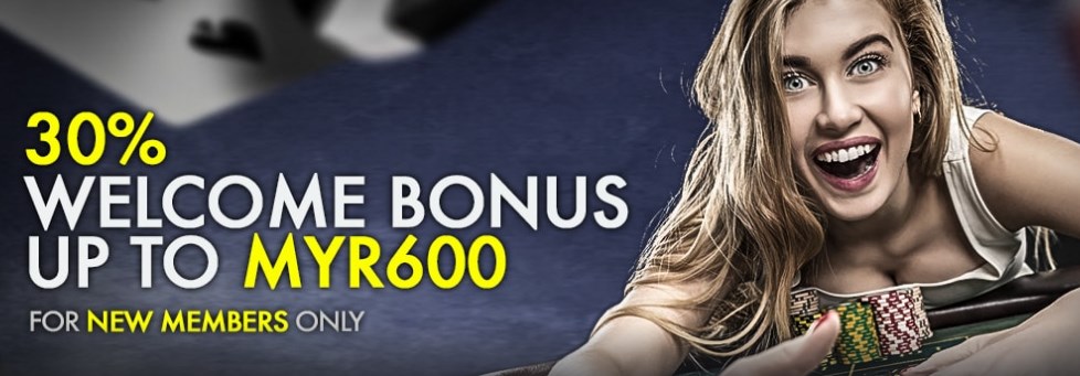 9club Online Casino Malaysia 30% Welcome Bonus