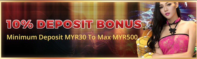 Winlive2u Casino Malaysia 10% deposit bonus