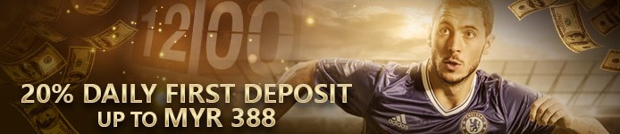 s188 20% Daily First Deposit to MYR388