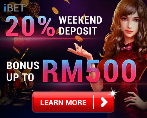 Malaysia Online Casino 20% Weekend Deposit Bonus