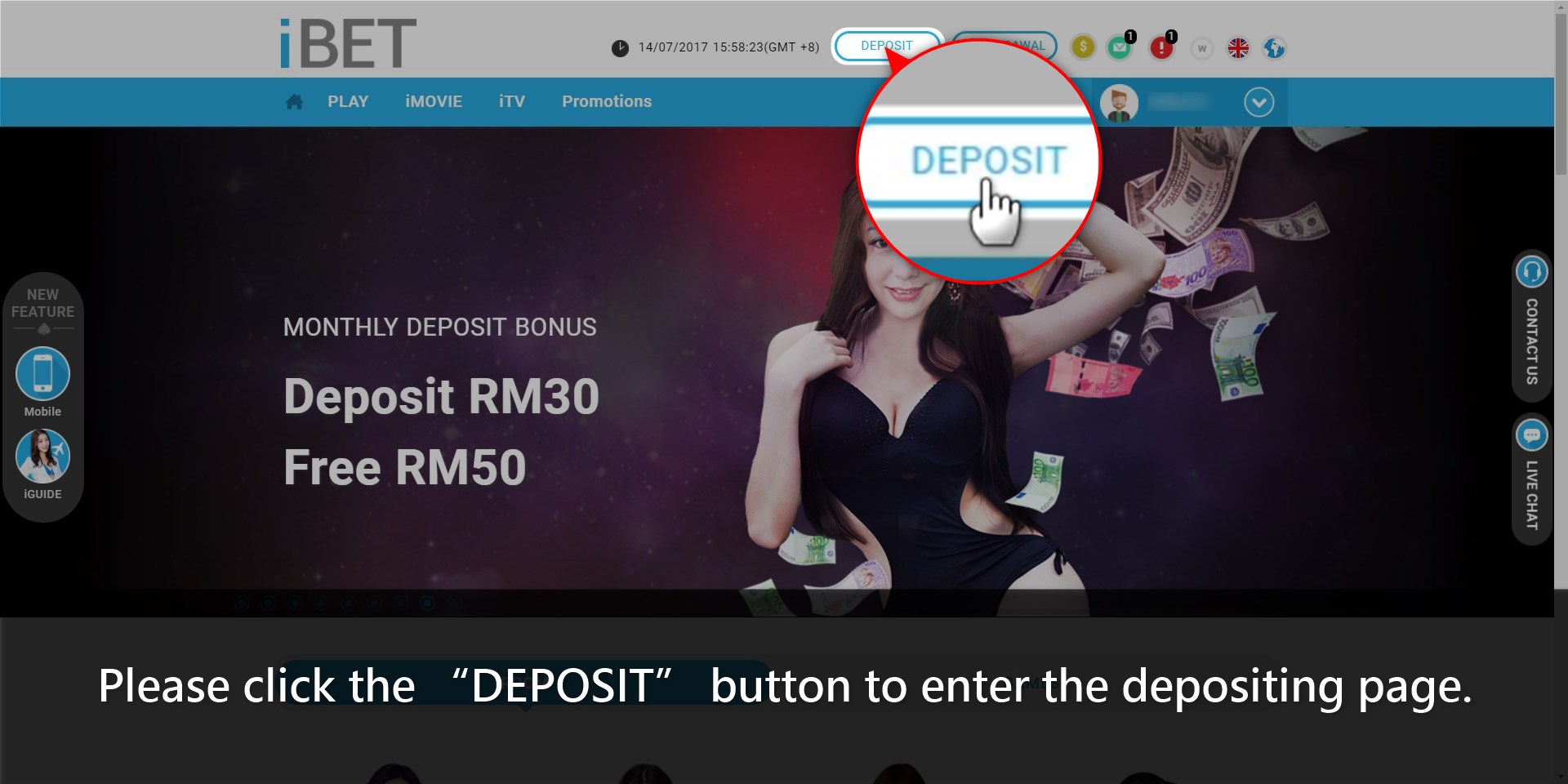 Casino588 teach iBET Extra 100% Deposit Bonus